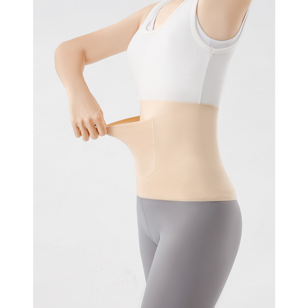 雙兜保暖腰帶 防寒腰帶 德絨腰帶 保暖腰帶 護腰帶 胃帶 暖宮帶 可放暖暖包腰帶 雙面口袋腰帶 護腰保暖 保暖束腹-細節圖8