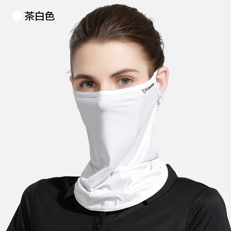 防曬冰絲面罩 騎車面罩 耳掛面罩 面巾 面紗 防紫外線面罩 戶外防曬面罩 遮臉面罩 戶外防曬 透氣面巾 面罩 防曬臉罩-規格圖9