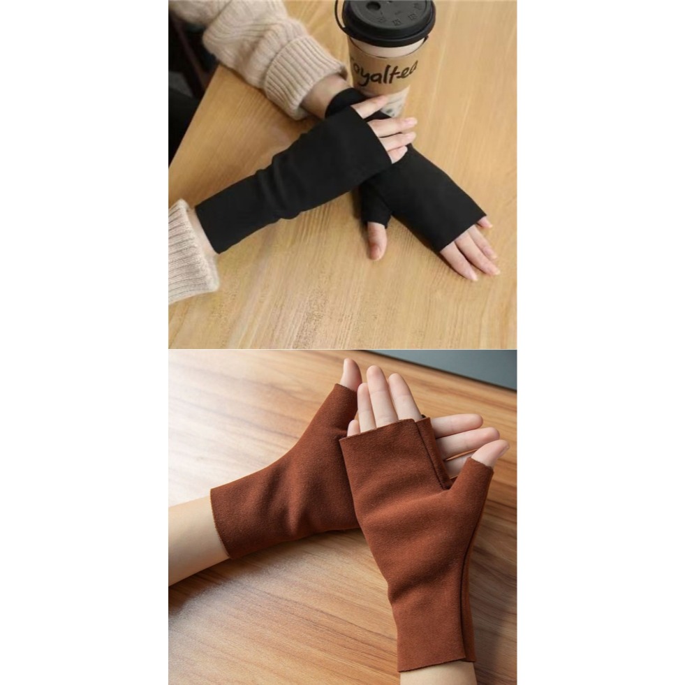 辦公打字保暖手套 讀書寫字保暖手套 居家保暖手套 睡覺保暖手套 半指手套 保暖手套 德絨手套 寫字保暖 打電腦保暖 手套-細節圖8