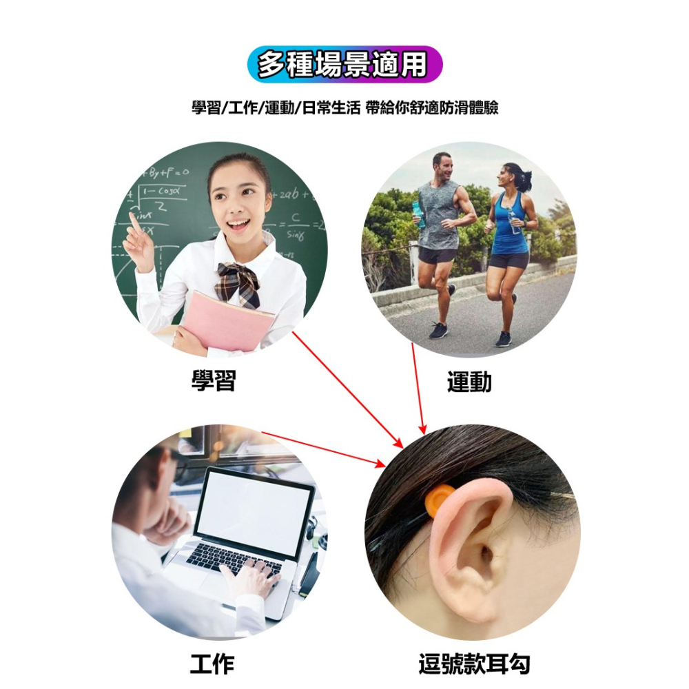 逗號眼鏡防滑腳套(一對2個) 眼鏡防滑套 太陽眼鏡防滑套 鏡腿防滑 眼鏡耳夾 運動眼鏡防滑套 眼鏡腿套 眼鏡配件 耳勾-細節圖7