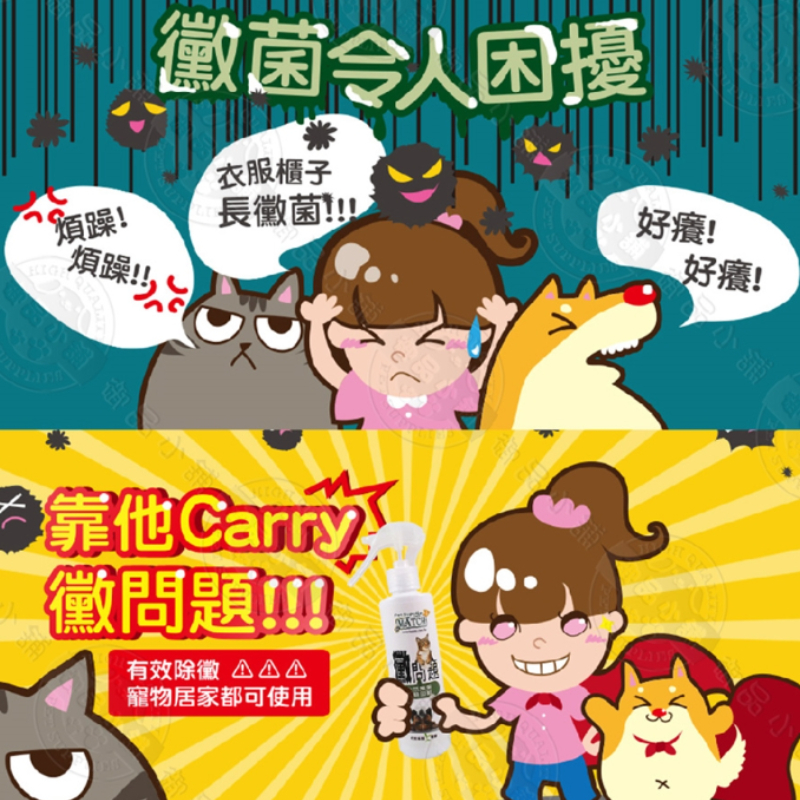 MATCH 黴問題 200ml 止癢解決黴菌潮溼 防止感染 幼犬貓 居家 黴菌類 皮膚搔癢 犬 貓 汪喵 狗 適用-細節圖6