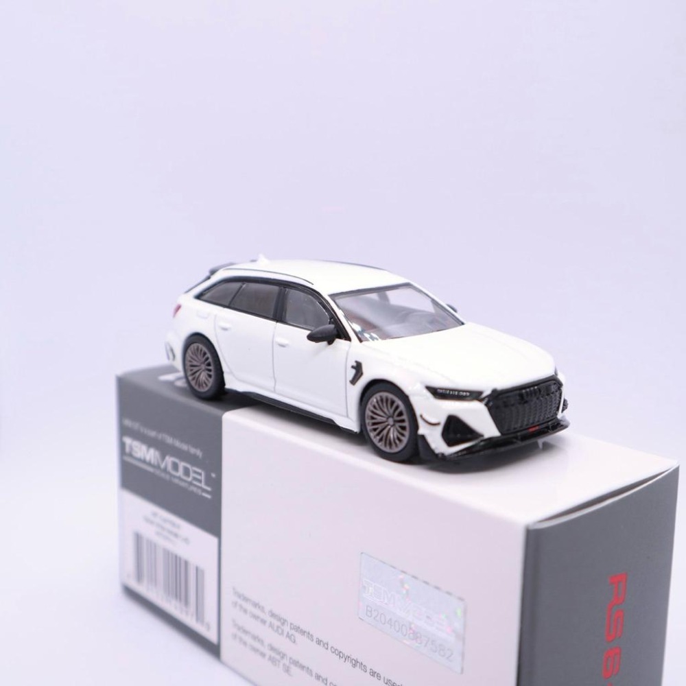 1/64 MINI GT Audi ABT RS6-R 左駕 冰川白701 MiniGT 模型車 RS 6 RS6 奧迪-細節圖5