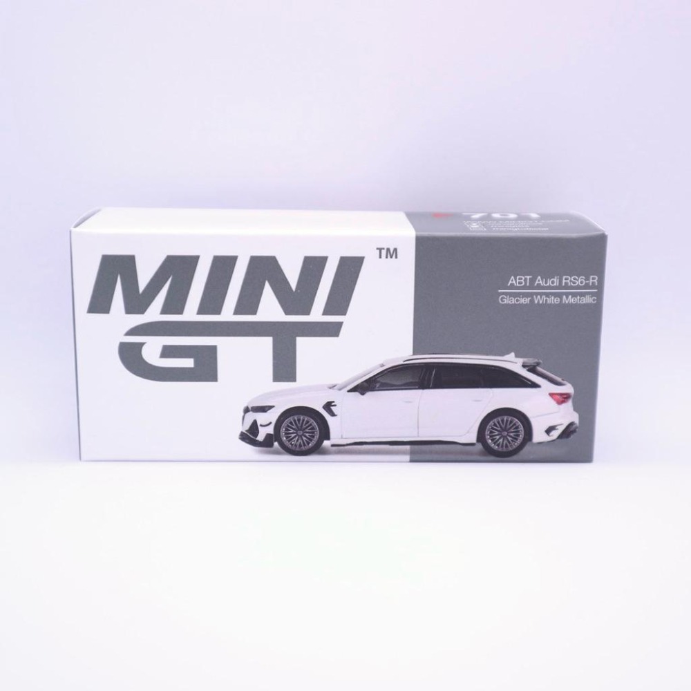 1/64 MINI GT Audi ABT RS6-R 左駕 冰川白701 MiniGT 模型車 RS 6 RS6 奧迪-細節圖6