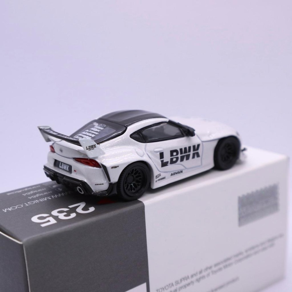 1/64 MINI GT LBWK Toyota GR Supra LB WORKS 左駕 白色 寬體 235爆龜A90-細節圖2