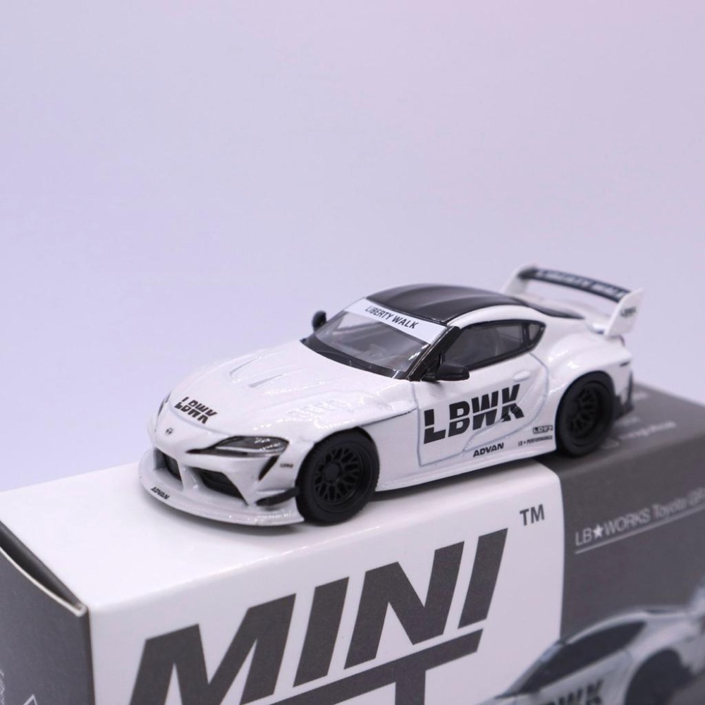 1/64 MINI GT LBWK Toyota GR Supra LB WORKS 左駕 白色 寬體 235爆龜A90-細節圖3