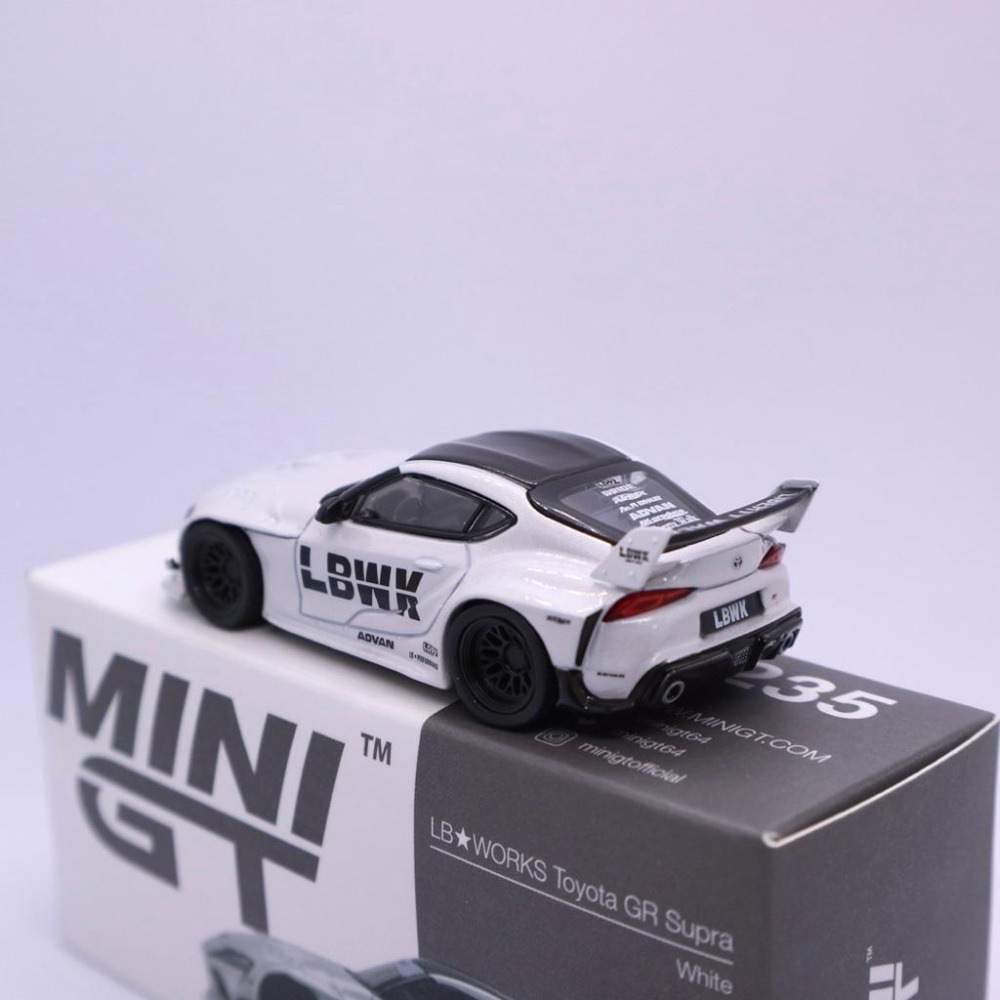 1/64 MINI GT LBWK Toyota GR Supra LB WORKS 左駕 白色 寬體 235爆龜A90-細節圖4