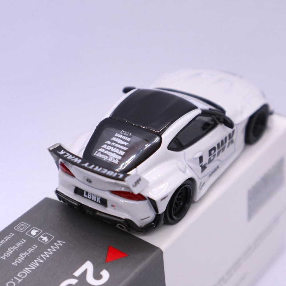1/64 MINI GT LBWK Toyota GR Supra LB WORKS 左駕 白色 寬體 235爆龜A90-細節圖6