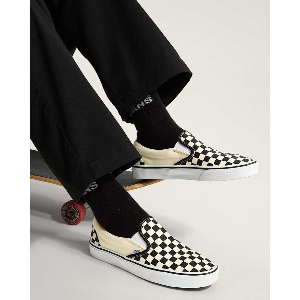 Vans Slip-On 棋盤格 黑白格 懶人鞋 US 10.5 Classic 經典款 滑板鞋 帆布鞋-細節圖2