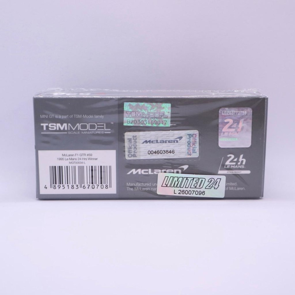 1/64 Mini GT 麥拉倫 McLaren F1 GTR 1995 利曼冠軍 59號車 532模型 Le Mans-細節圖2