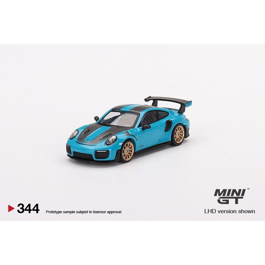 1/64 MINI GT Porsche 911 GT2 RS 991邁阿密藍 威薩赫套件 保時捷 344 MiniGT-細節圖3