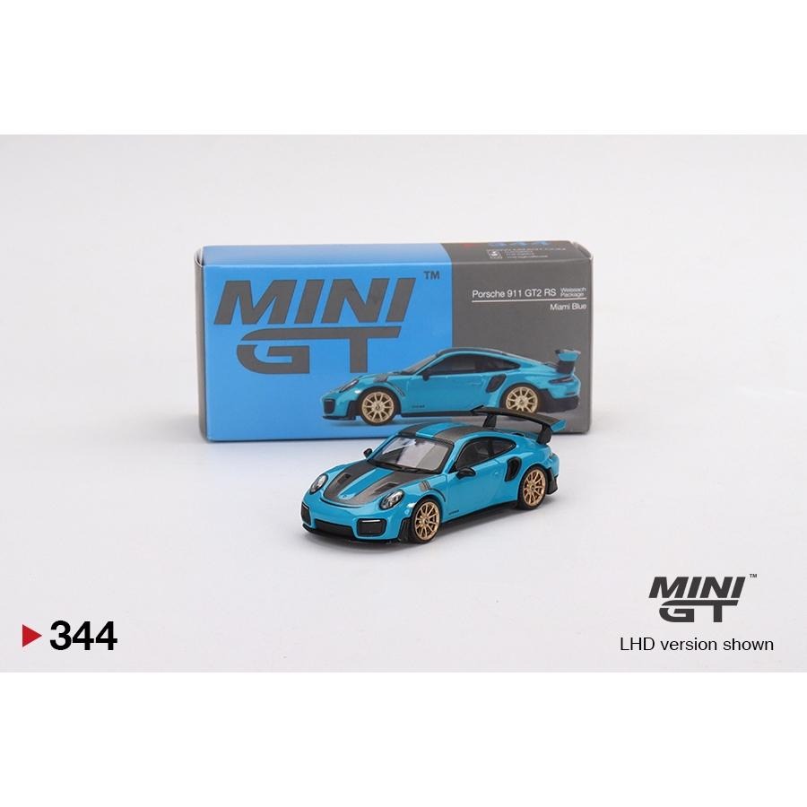 1/64 MINI GT Porsche 911 GT2 RS 991邁阿密藍 威薩赫套件 保時捷 344 MiniGT-細節圖5