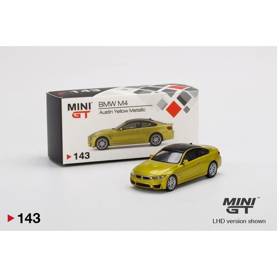 1/64 MINI GT BMW M4 F82 芥末黃 Austin Yellow 黃 143 MiniGT 模型車-細節圖3