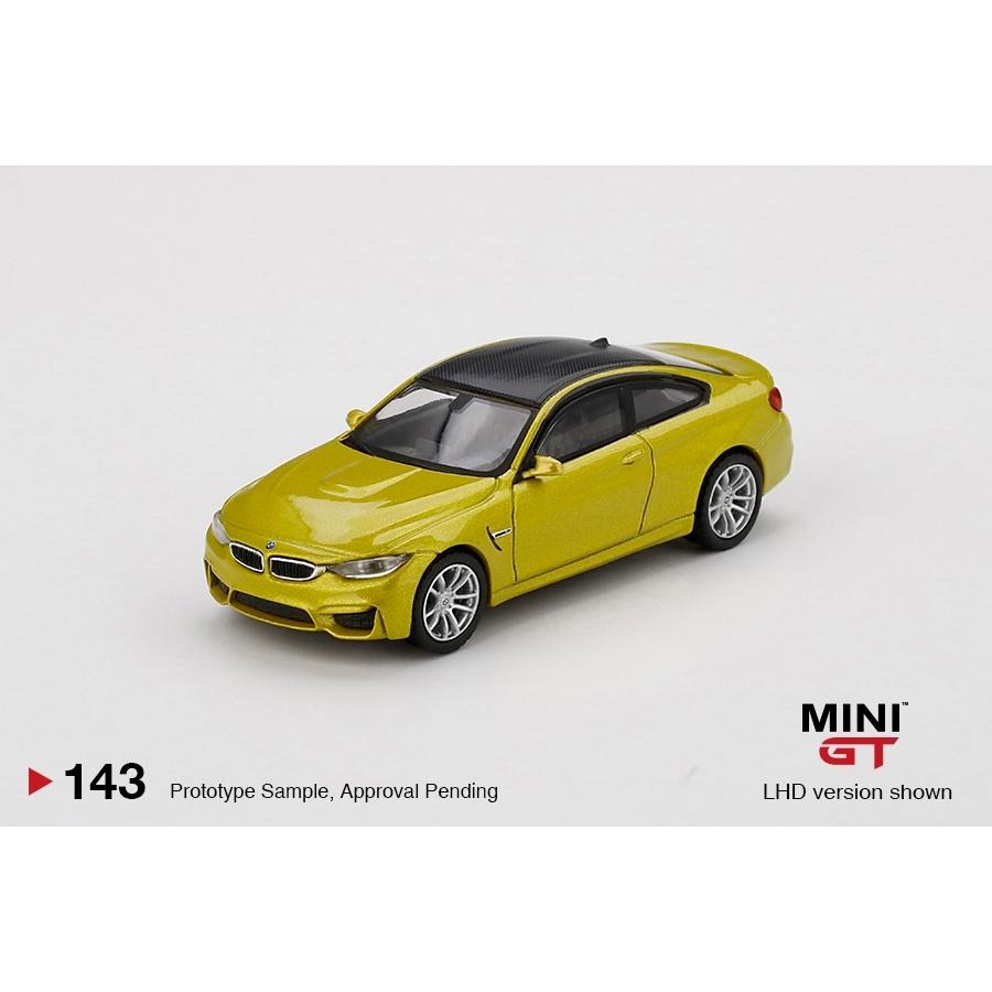1/64 MINI GT BMW M4 F82 芥末黃 Austin Yellow 黃 143 MiniGT 模型車-細節圖4