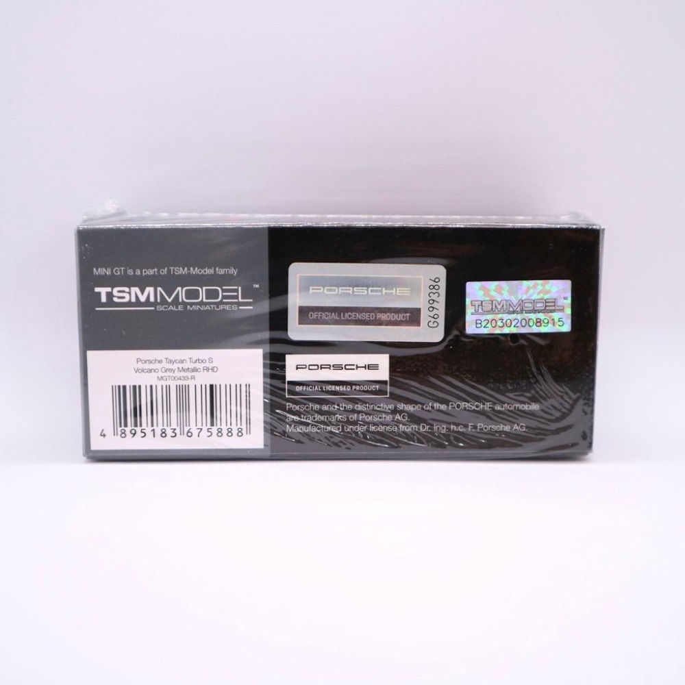 1/64 MINI GT Porsche Taycan Turbo S Volcano Grey 灰 433 保時捷-細節圖2