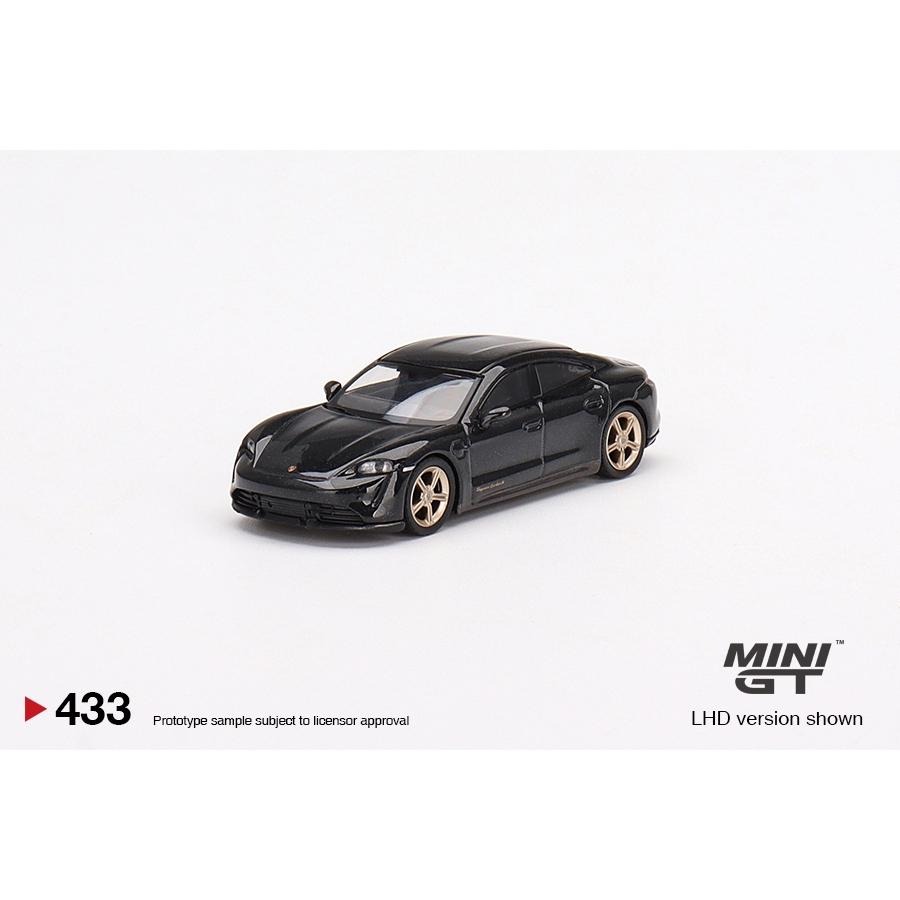 1/64 MINI GT Porsche Taycan Turbo S Volcano Grey 灰 433 保時捷-細節圖3