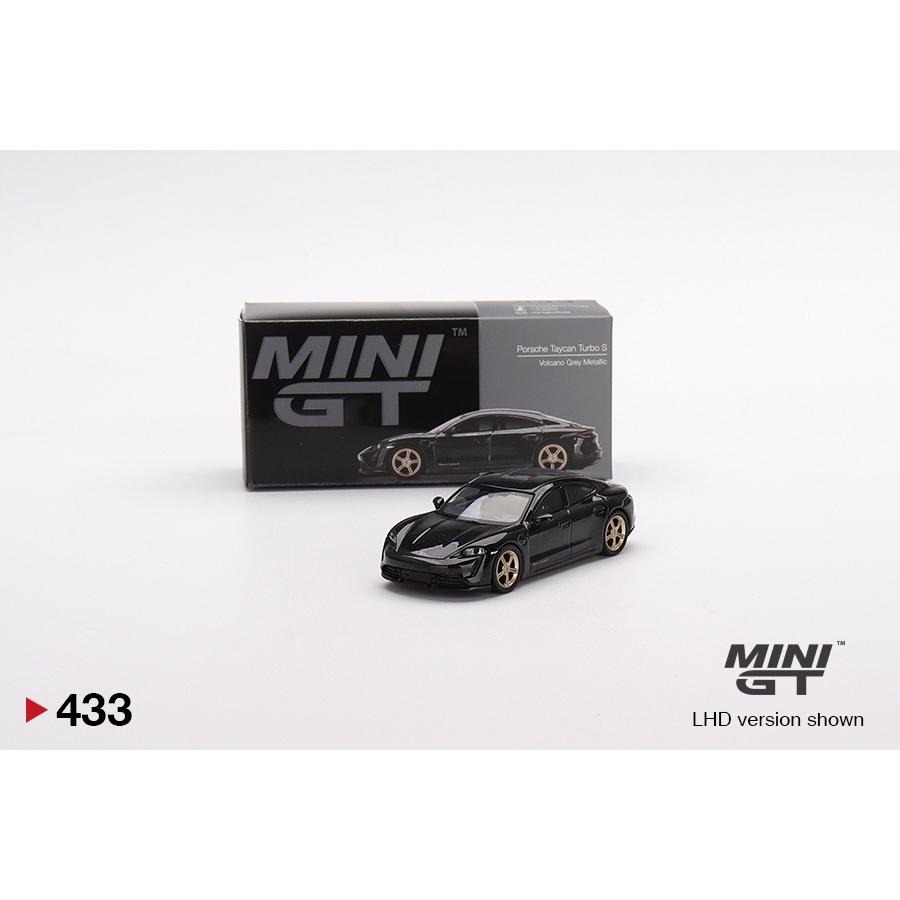 1/64 MINI GT Porsche Taycan Turbo S Volcano Grey 灰 433 保時捷-細節圖4