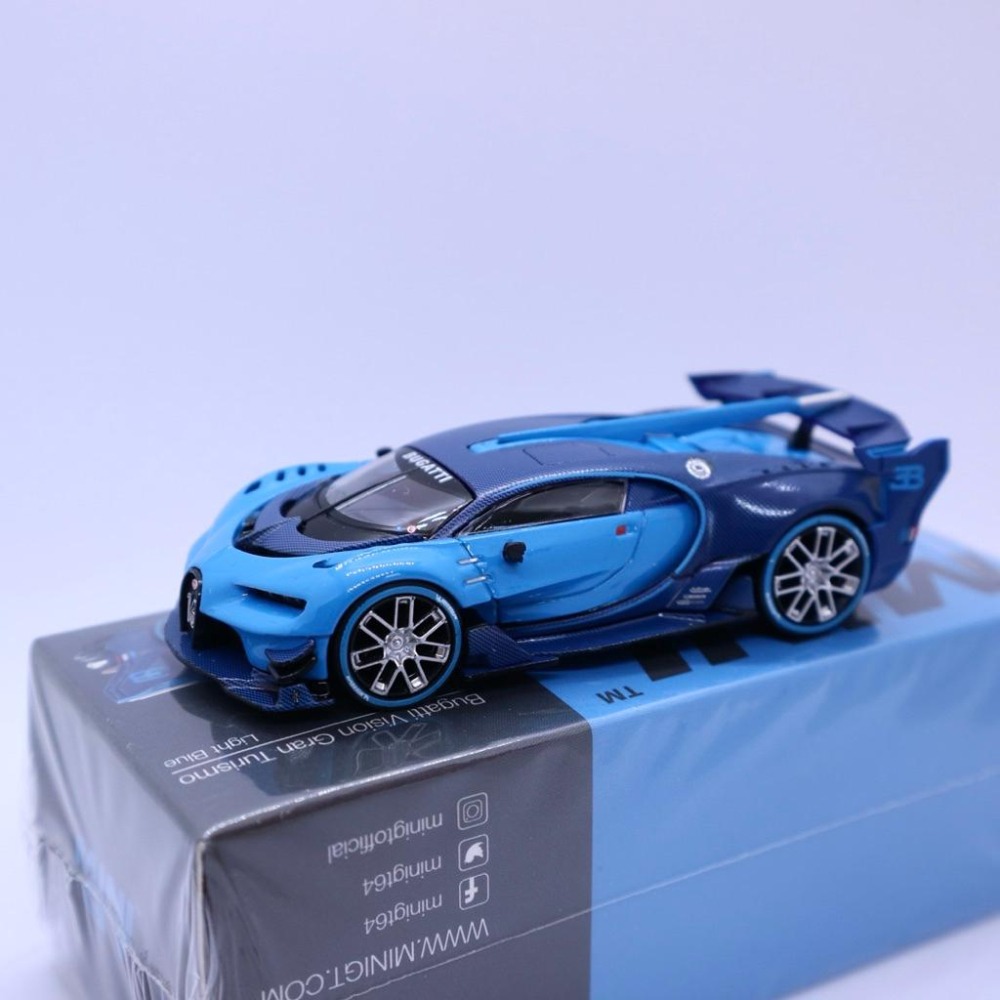 1/64 MINI GT Bugatti Vision Gran Turismo Light Blue 淺藍 266山豬-細節圖3