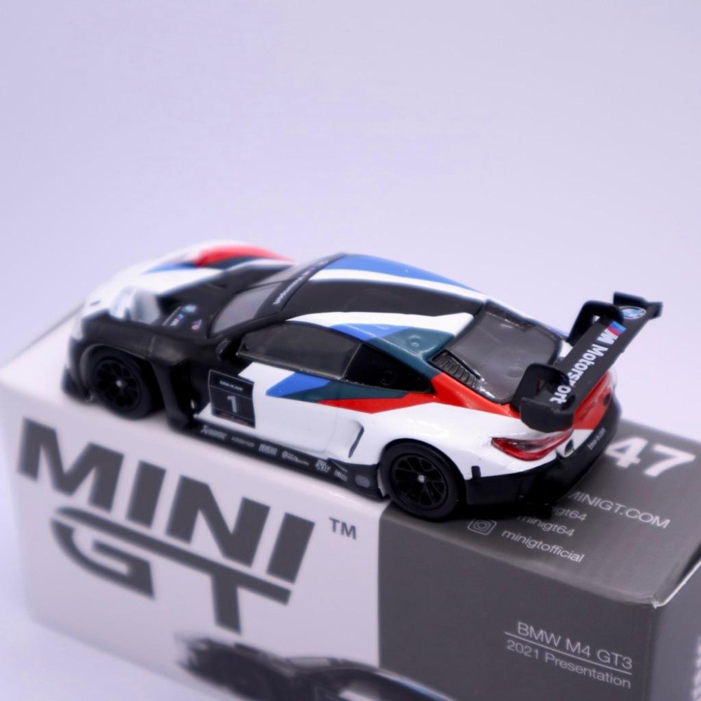 1/64 MINI GT BMW M4 GT3 G82 M-Motorsport 賽車塗裝 模型車 347 MiniGT-細節圖6