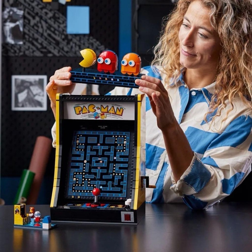 已組LEGO樂高 PAC-MAN 10323 機台 小精靈 遊戲機 電動 PAC MAN 11374 72051-細節圖2