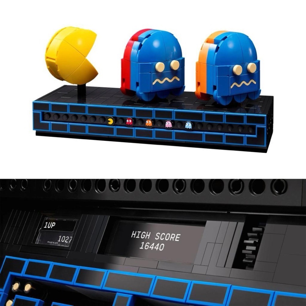 已組LEGO樂高 PAC-MAN 10323 機台 小精靈 遊戲機PAC MAN 11374 72051 PACMAN-細節圖3