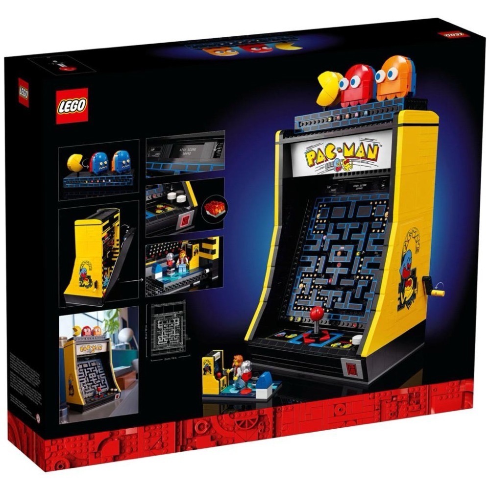 已組LEGO樂高 PAC-MAN 10323 機台 小精靈 遊戲機PAC MAN 11374 72051 PACMAN-細節圖5