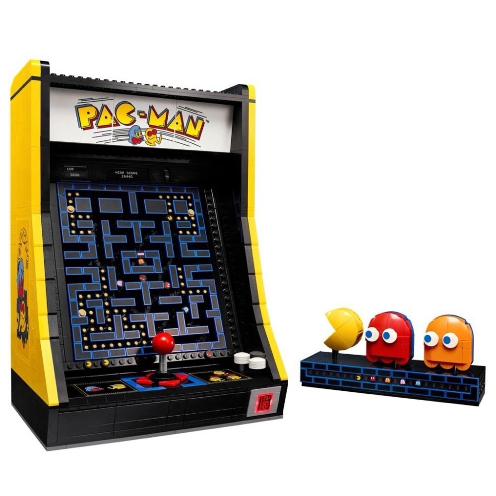 已組LEGO樂高 PAC-MAN 10323 機台 小精靈 遊戲機PAC MAN 11374 72051 PACMAN-細節圖8