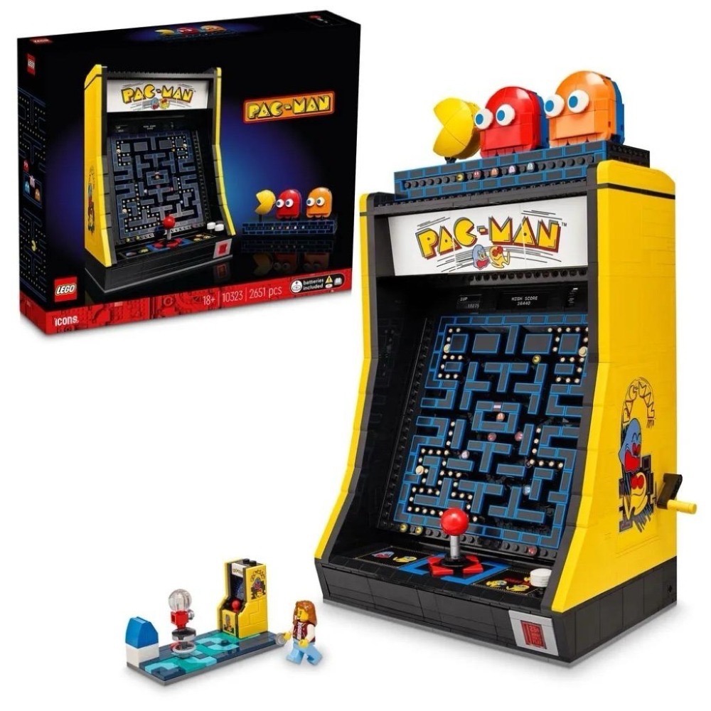 已組LEGO樂高 PAC-MAN 10323 機台 小精靈 遊戲機PAC MAN 11374 72051 PACMAN-細節圖9