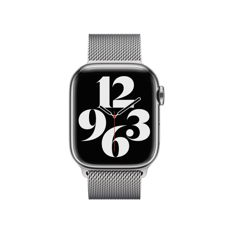原廠 Apple Watch 米蘭式錶帶 42mm 44mm 45mm 49mm 銀色 米蘭式錶環-細節圖3