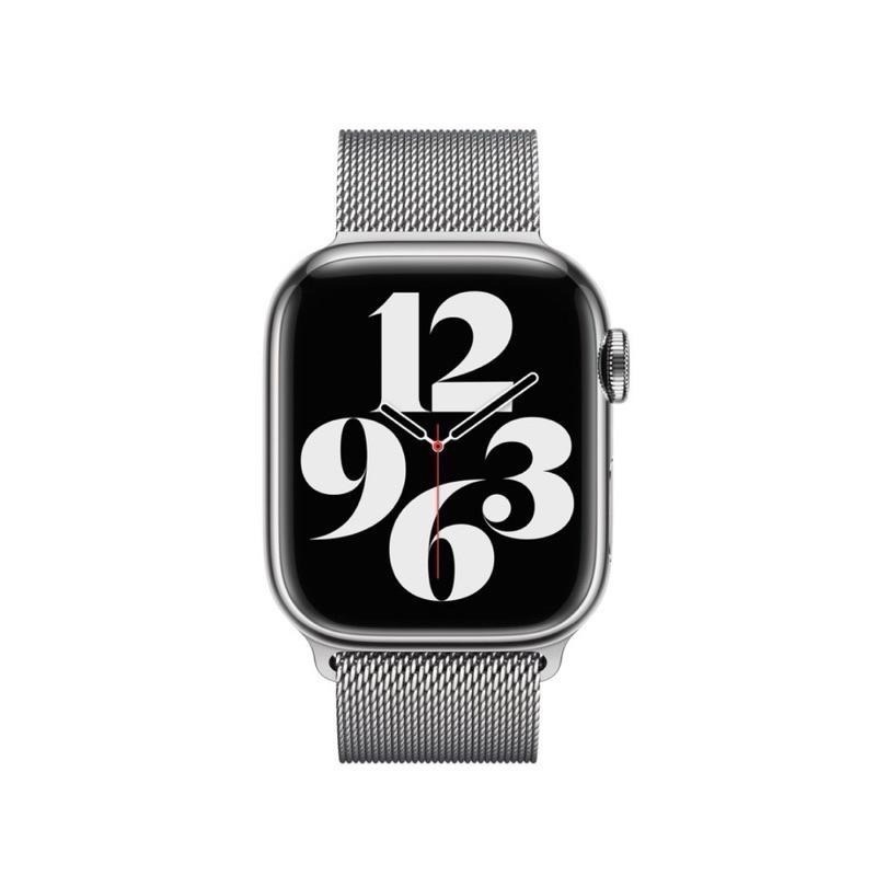 原廠 Apple Watch 米蘭式錶帶 42mm 44mm 45mm 46mm 49mm 銀色 米蘭式錶環-細節圖3