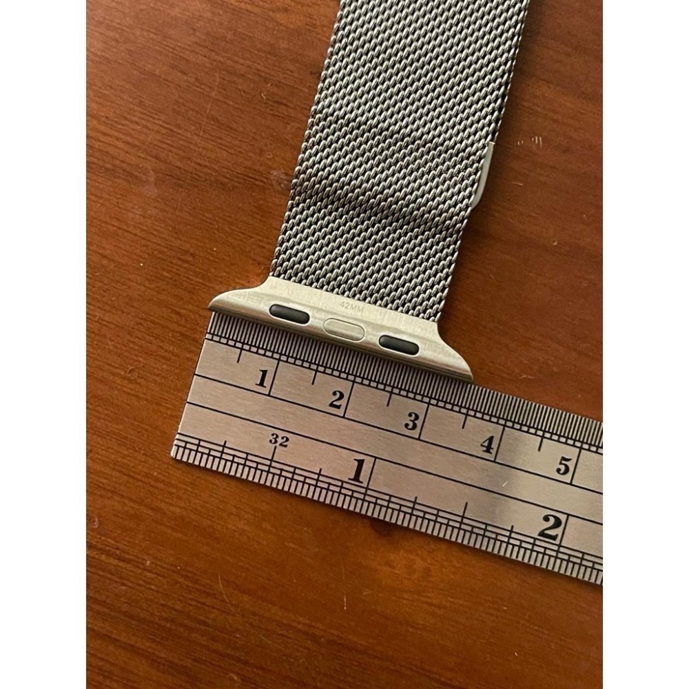 原廠 Apple Watch 米蘭式錶帶 42mm 44mm 45mm 46mm 49mm 銀色 米蘭式錶環-細節圖5