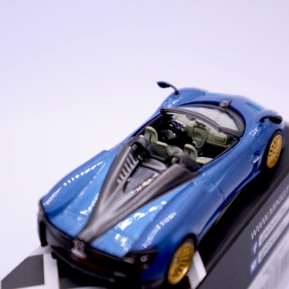 1/64 MINI GT Pagani Huayra Roadster 藍 風神 敞篷 超級 模型車 38 MiniGT-細節圖7