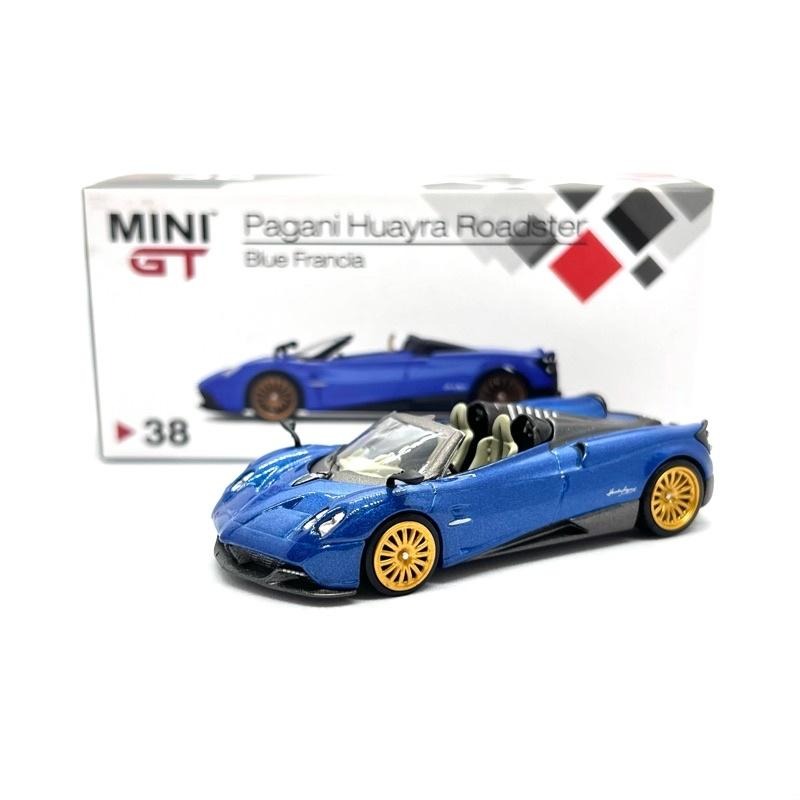 1/64 MINI GT Pagani Huayra Roadster 藍 風神 敞篷 超級 模型車 38 MiniGT-細節圖9