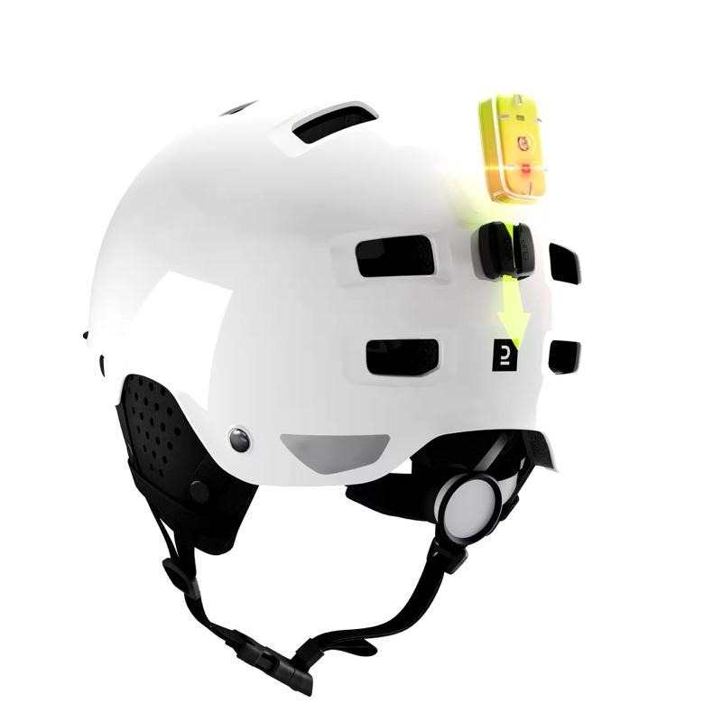 迪卡儂 自行車 安全帽 單車 公路車 decathlon 城市自行車碗型安全帽500 白色Btwin Van rysel-細節圖9