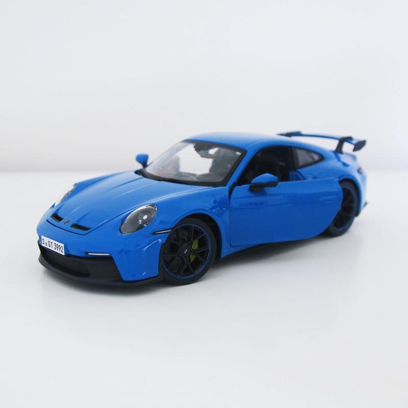 1/18 保時捷 911 GT3 Porsche 992 鯊魚藍 Maisto 美馳圖-細節圖2