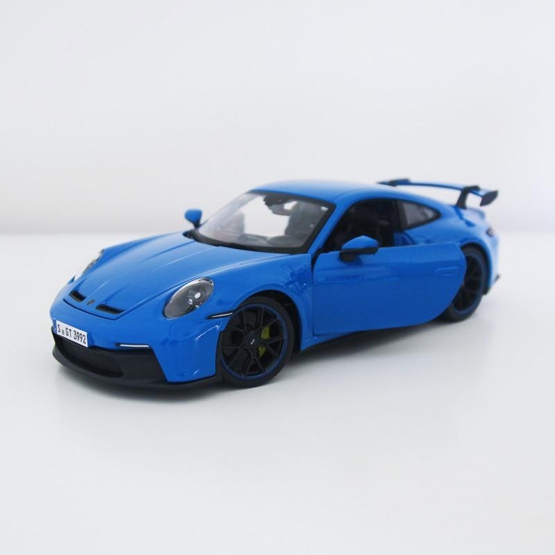 1/18 保時捷 911 GT3 Porsche 992 鯊魚藍 Maisto 美馳圖-細節圖3