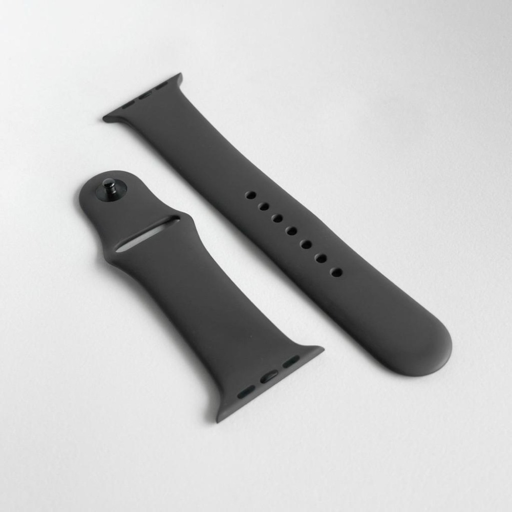 原廠 Apple Watch 錶帶 運動錶帶 矽膠錶帶 米蘭錶帶 白 黑 灰Apple 正版 38 40 42 44mm-細節圖2