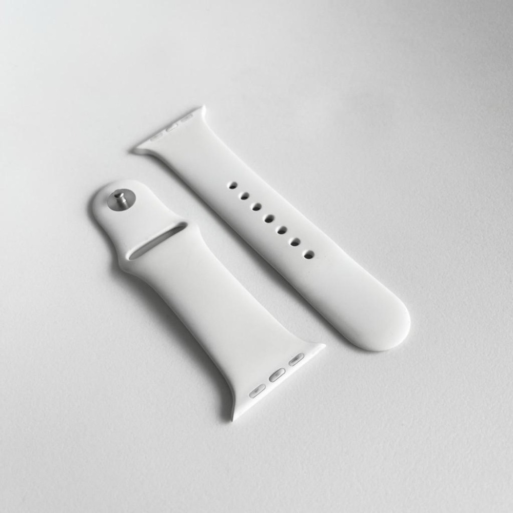 原廠 Apple Watch 錶帶 運動錶帶 矽膠錶帶 米蘭錶帶 白 黑 灰Apple 正版 38 40 42 44mm-細節圖6