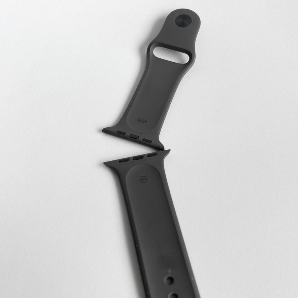 原廠 Apple Watch錶帶 運動錶帶 矽膠錶帶 米蘭錶帶 白 黑 灰 38 40 42 44 45 46 49mm-細節圖3