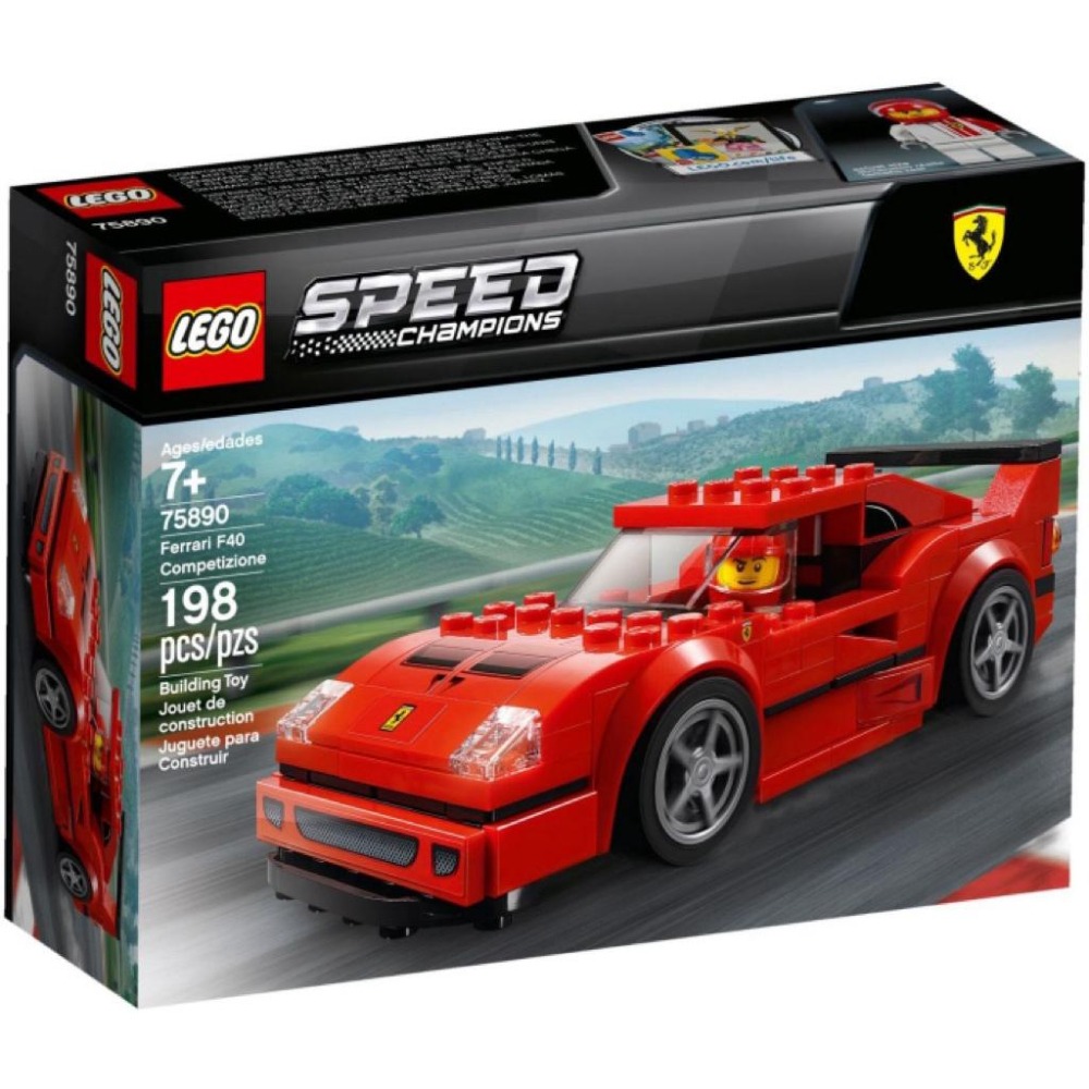 樂高 LEGO Ferrari F40 法拉利75890 賽車超跑 Speed Champions 積木模型 收藏玩具-細節圖3