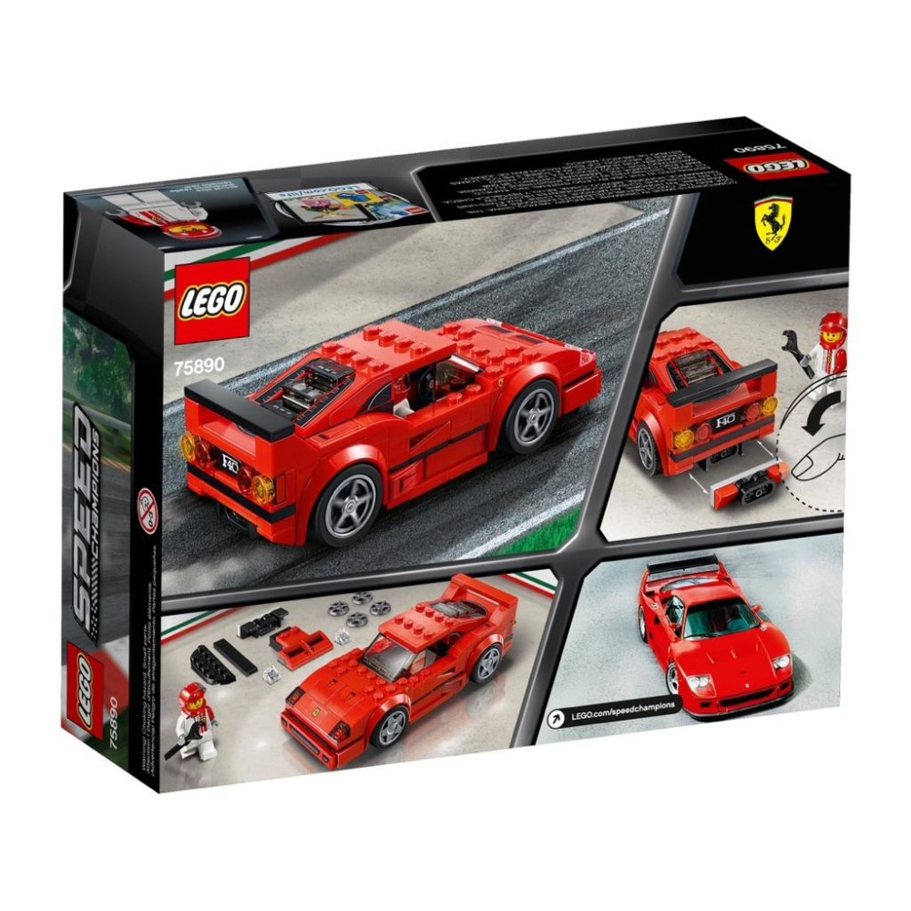 樂高 LEGO Ferrari F40 法拉利75890 賽車超跑 Speed Champions 積木模型 收藏玩具-細節圖4