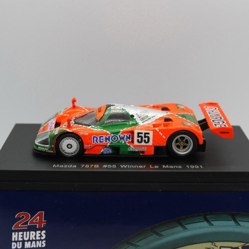 1/64 利曼冠軍車 Sparky Mazda 787B 馬自達 1991 Spark #55 787 B-細節圖3