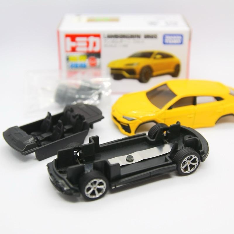 Tomica 藍寶堅尼 URUS 改Mini GT框 Lamborghini 1/64 1/66 新車貼 二改 黃 多美-細節圖4