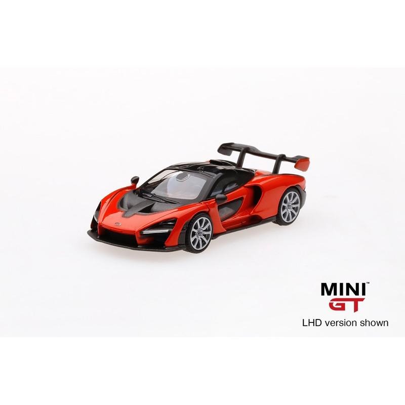 全新未拆 Mini GT McLaren Senna 橘色 美國限定 1/64 #18 麥拉倫 洗拿 MiniGT-細節圖3
