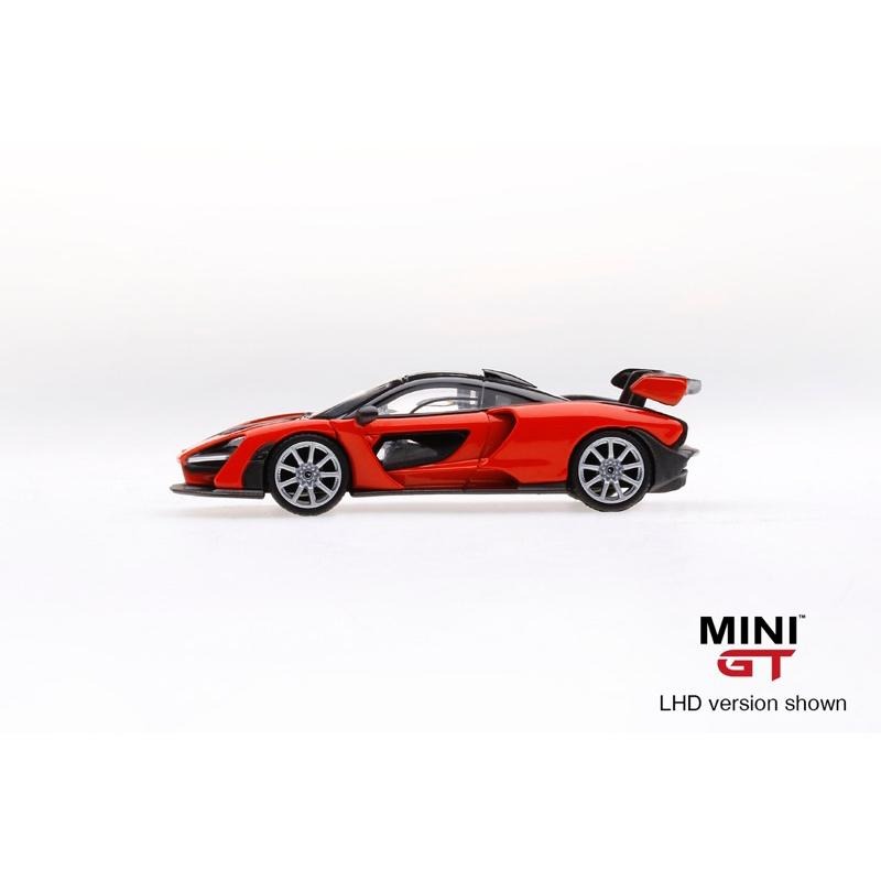 全新未拆 Mini GT McLaren Senna 橘色 美國限定 1/64 #18 麥拉倫 洗拿 MiniGT-細節圖5