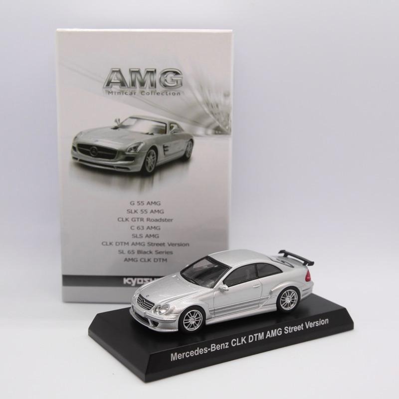 稀有1/64 京商 賓士 CLK DTM Kyosho 銀 Mercedes Benz街車-細節圖3