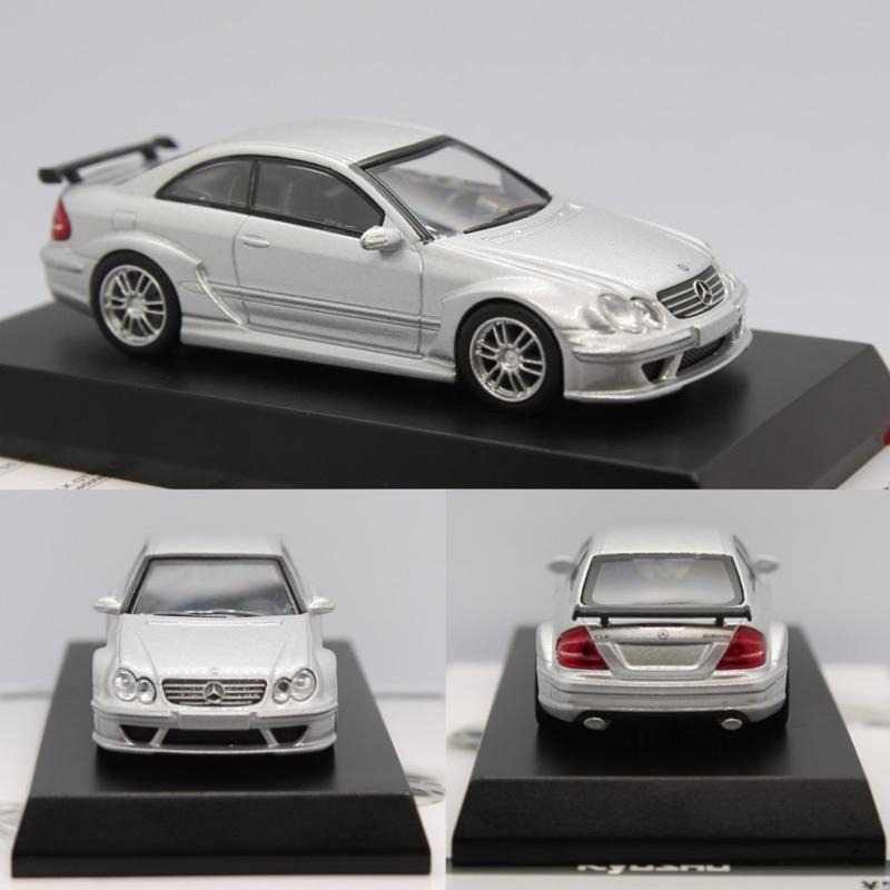 稀有1/64 京商 賓士 CLK DTM Kyosho 銀 Mercedes Benz街車-細節圖5