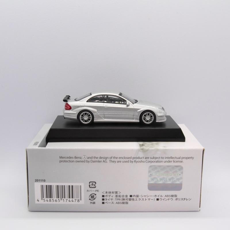 稀有1/64 京商 賓士 CLK DTM Kyosho 銀 Mercedes Benz街車-細節圖7