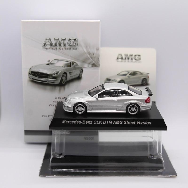 稀有1/64 京商 賓士 CLK DTM Kyosho 銀 Mercedes Benz街車-細節圖9