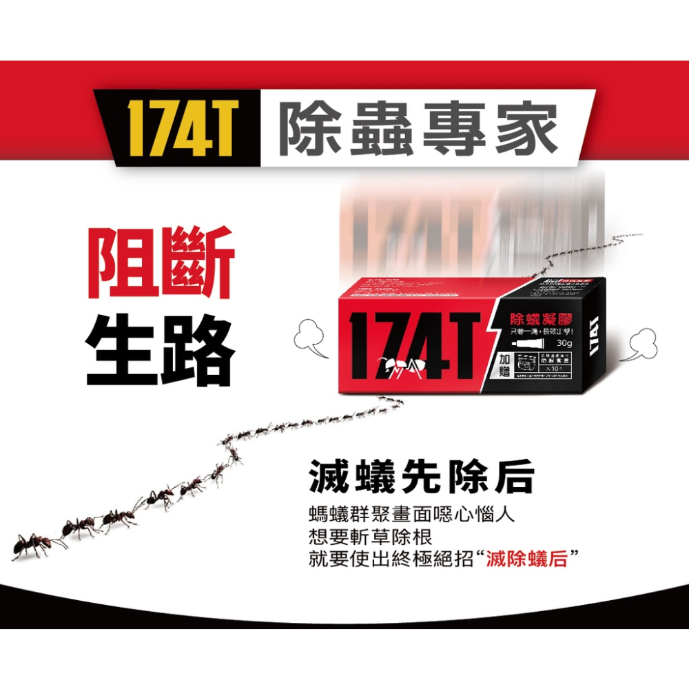 🚫除蟲凝膠 加贈防誤食盒 殺蟑 除蟻 殺蟲 除蟲 滅蟲 防止 滅蟑 滅蟻 174T 益必達 凝膠 害蟲-細節圖6