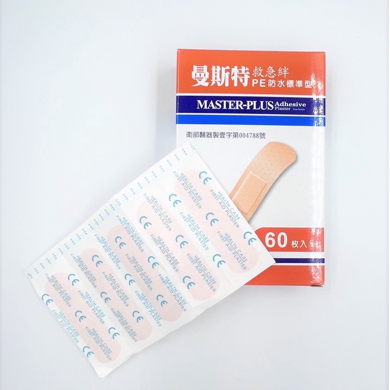 曼斯特 PE防水標準型救急絆 OK繃 急救貼布 防水OK繃 急救絆創 絆創貼 創可貼 防水貼布 60入裝-細節圖3